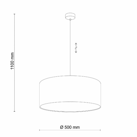 Lampa wisząca EARTH grafitowa (4654) - TK Lighting