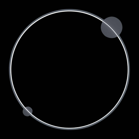 Kinkiet Saturno 80 cm Black 46W LED (ML8860) - Milagro