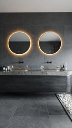 Podświetlane,ściemnialne lustro MAXLIGHT W0387 MIRROR ⌀80 cm
