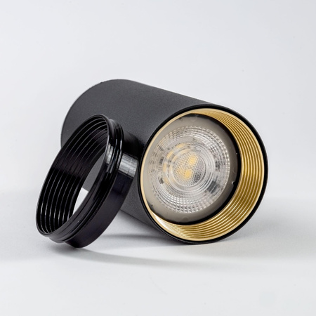 Lampa przysufitowa w kształcie tuby AMIS BLACK DOWNLIGHT (10718) - TK Lighting