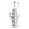 Żyrandol Piper (KL-PIPER-18P-PC) - Elstead Lighting