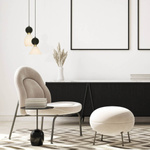 PENDANT LAMP E14 MAX 15W BLACK MARBLE - BRASS (23240 Zambelis) - Zambelis