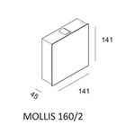 Kinkiet MOLLIS 160/2 (616002103) - Elkim Lighting