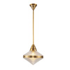 Lampa wisząca Willard - 1 źródło światła - Vintage mosiądz (QN-WILLARD-P-VBS-PG) - Quintiesse