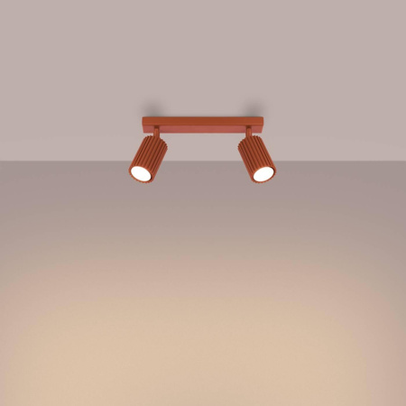 Plafon KARBON 2 ochra czerwona (SL.1637) - Sollux Lighting