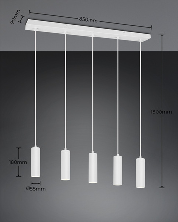 Lampa wisząca nad stół SOKA (367700531) - Trio