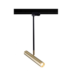 Spot Akadi R2 - Mosiądz polerowany-czarny - Szynoprzewód 3F 230V   (8881) - Amplex