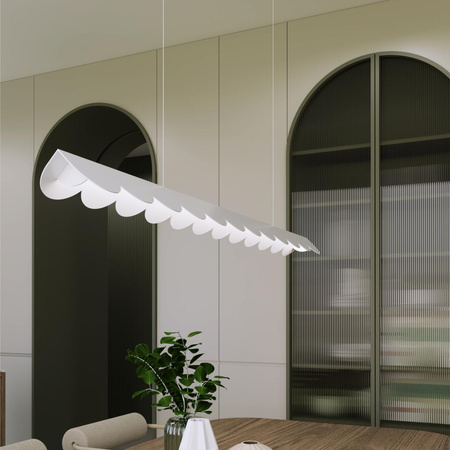 Lampa wisząca BISCUIT biała LED 4000K (TH.533) - Thoro Lighting