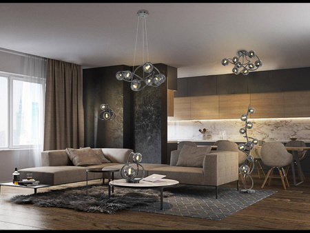 NANCY - Lampa sufitowa 12-pł. (9014-1205) - Aviano Lighting