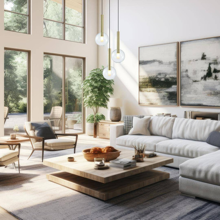 Lampa wisząca NIKO GOLD 3xG9 (ML0332) - Milagro