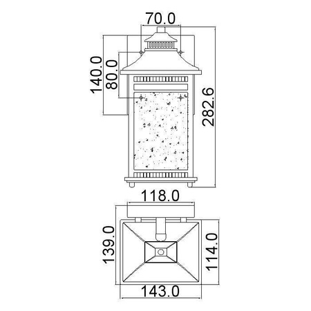 Kinkiet zewnętrzny Livingston (QZ-LIVINGSTON2-S) - Elstead Lighting