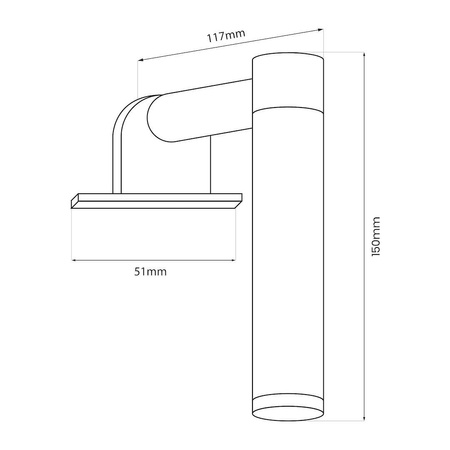 Kinkiet łazienkowy APA MINI chrome 4W LED (ML2248) - Milagro