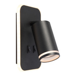 Oprawa Pipe Ring Kinkiet Czarny 1xGU10 + LED 6W (ML2081) - Milagro