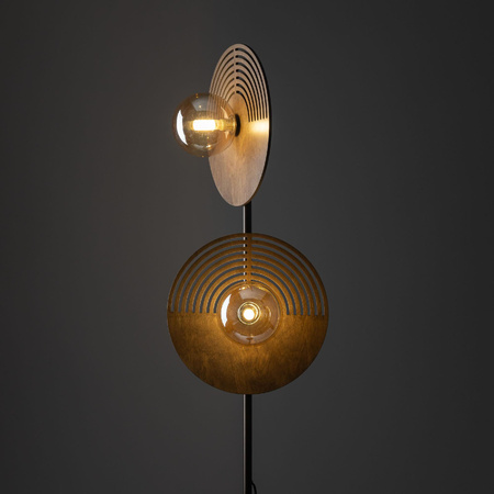 Drewniana lampa podłogowa  2XG9 (16135) - TK Lighting