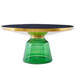 Stolik kawowy DOLCE FLAT zielono czarny 75 cm (C2-75 green) - Moos Home