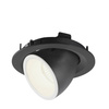 NUMINOS® GIMBLE M, oprawa sufitowa wpuszczana czarna/biała 3000 K 40° (1005943) - SLV