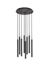 Lampa wisząca ROLL 8 kolor Czarny (11174802) - KASPA