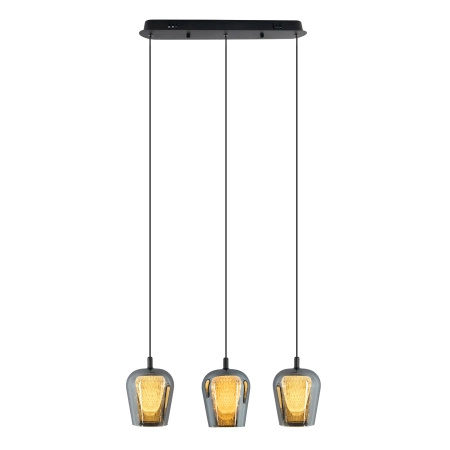 Lampa Wisząca Keso 3 LED czarna listwa (PL0141-3) - Yaskr