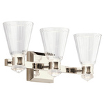 Kinkiet LED Kayva - 3 źródła światła (QN-KAYVA3-PN) - Quintiesse