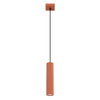 Lampa wisząca KARBON 1 ochra czerwona (SL.1630) - Sollux Lighting