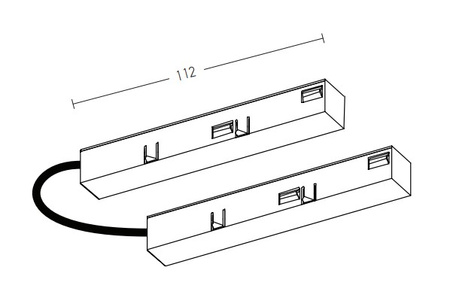 ADAPTOR L CONNECTOR 354X18X17MM WHITE (20105-W Zambelis) - Zambelis