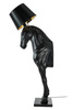 Lampa podłogowa KOŃ HORSE STAND M czarna - włókno szklane (JB001L) - King Home