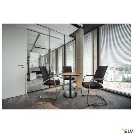 NUMINOS® PD PHASE L, wewnętrzna oprawa wisząca LED, biała/czarna 3000 K 36° (1004351) - SLV