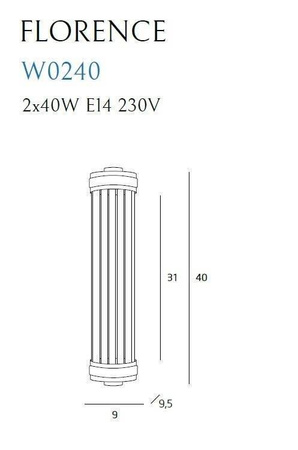 FLORENCE kinkiet (W0240) Maxlight