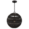 Lampa wisząca na taras Lindendale Western brąz (QZ-LINDENDALE-P-WT) - Elstead Lighting