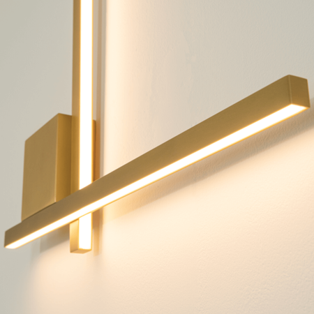 SCONCE LED LIGHT 13W 3000K ALUMINIUM-SILICON GOLD (23104 Zambelis) - Zambelis