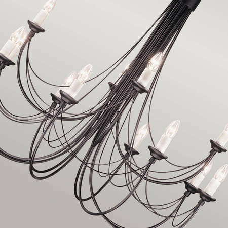 Żyrandol Carisbrooke (CB12-BLACK) - Elstead Lighting