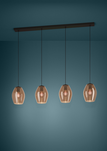 Lampa wisząca ESTANYS 1 czarna (390162) - EGLO