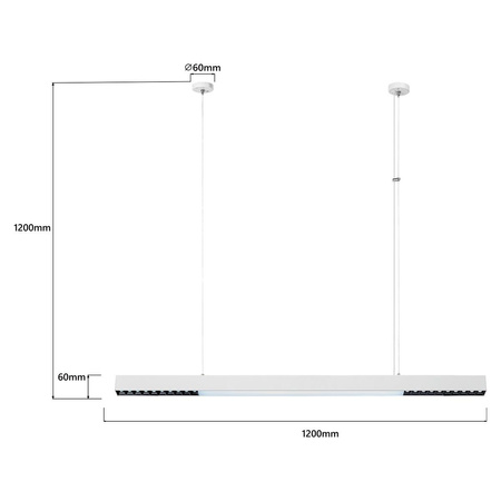 Lampa wisząca Cali L LED CCT Tuya biała  (LP-1301/1P L WH Smart) - Light Prestige