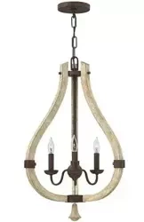 	 	 	  Lampa wisząca MIDDLEFIELD kol. RDZAWE ŻELAZO (HK/MIDDLEFIELD3) - Hinkley - Elstead Lighting - żyrandol