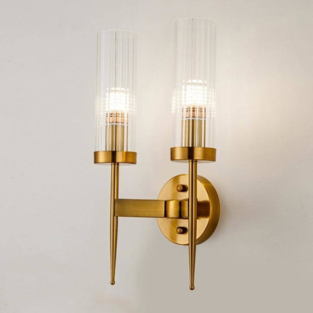 MOOSEE lampa ścienna TORCH TWIN złota (MSE010400199) - Moosee