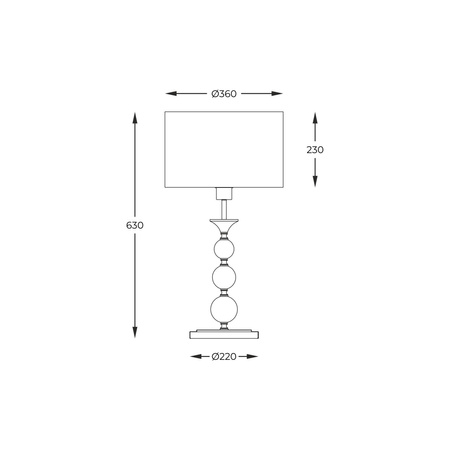 Lampa stołowa REA czarna (RLT93163-1B) Zuma Line