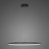 Lampa wisząca Ledowe Okręgi No.1 Φ60 cm in 3k 32W czarna  Altavola Design (LA073/P_60_in_3k_32W_black) - ALTAVOLA DESIGN