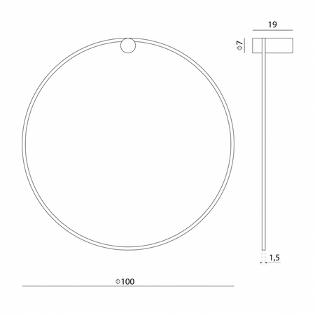 ECHO 50 Kinkiet / Plafon jasny złoty 4000K (66432) - Ramko