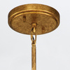Lampa wisząca Sawgrass - 3 źródła światła - Płatkowe złoto (QN-SAWGRASS-2P-DG-O) - Quintiesse