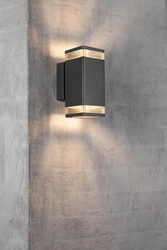 Lampa ścienna ELM Nordlux GU10 2X20W Aluminium Czarny