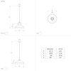 Lampa wisząca ESTEPONA szara (390226) - EGLO