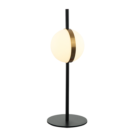 TABLE LIGHT 8W ALUMINIUM-METAL-ACRYLIC BLACK&GOLD (2004 Zambelis) - Zambelis