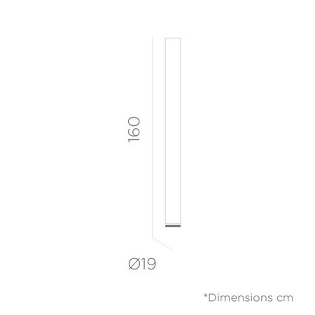 NEW GARDEN lampa ogrodowa FITY 160 CABLE biała (LUMFT160OFNW) - New Garden