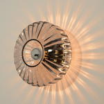 CEILINGWALL LIGHT E27 MAX 40W METAL-GLASS ANODISED DARK GREY (23011 Zambelis) - Zambelis