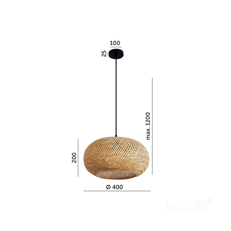 Lampa wisząca BOHO BELMO 1xE27 Kobi Design (001480KOB) - KOBI LIGHT
