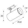 NUMINOS® DALI XL, 3-fazowy spot czarny 36 W 3000 K 24°  (1005801) - SLV