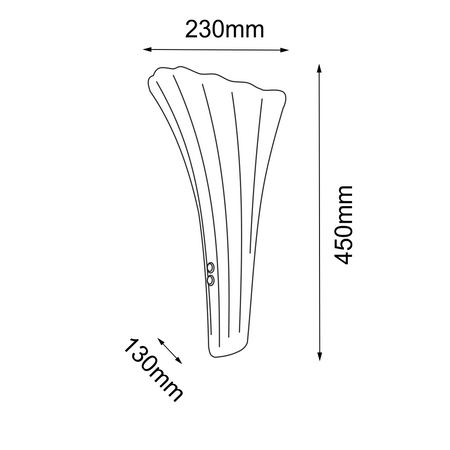 Kinkiet Petalo - Patyna mat-złoty (450 mm)   (8798) - Amplex