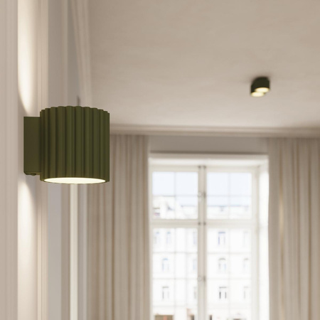 Plafon AURA 2 zielony oliwkowy Gx53 (SL.1798) - Sollux Lighting