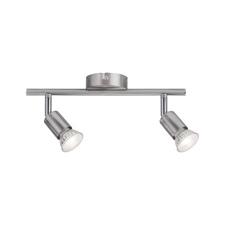 Spotlight Carolina max. 2x10W GU10 Nikiel Mat 230V Metal (PL66744) - PAULMANN