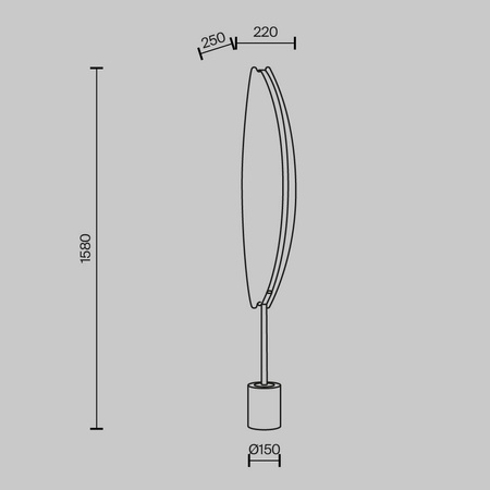 Lampa podłogowa Breeze (MOD281FL-L33BS3K) - Maytoni